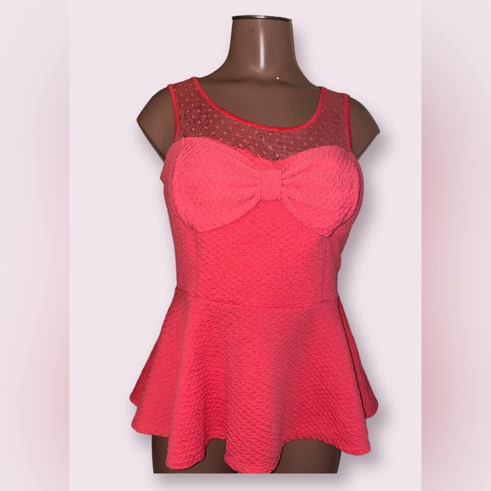 PINK BOW TOP